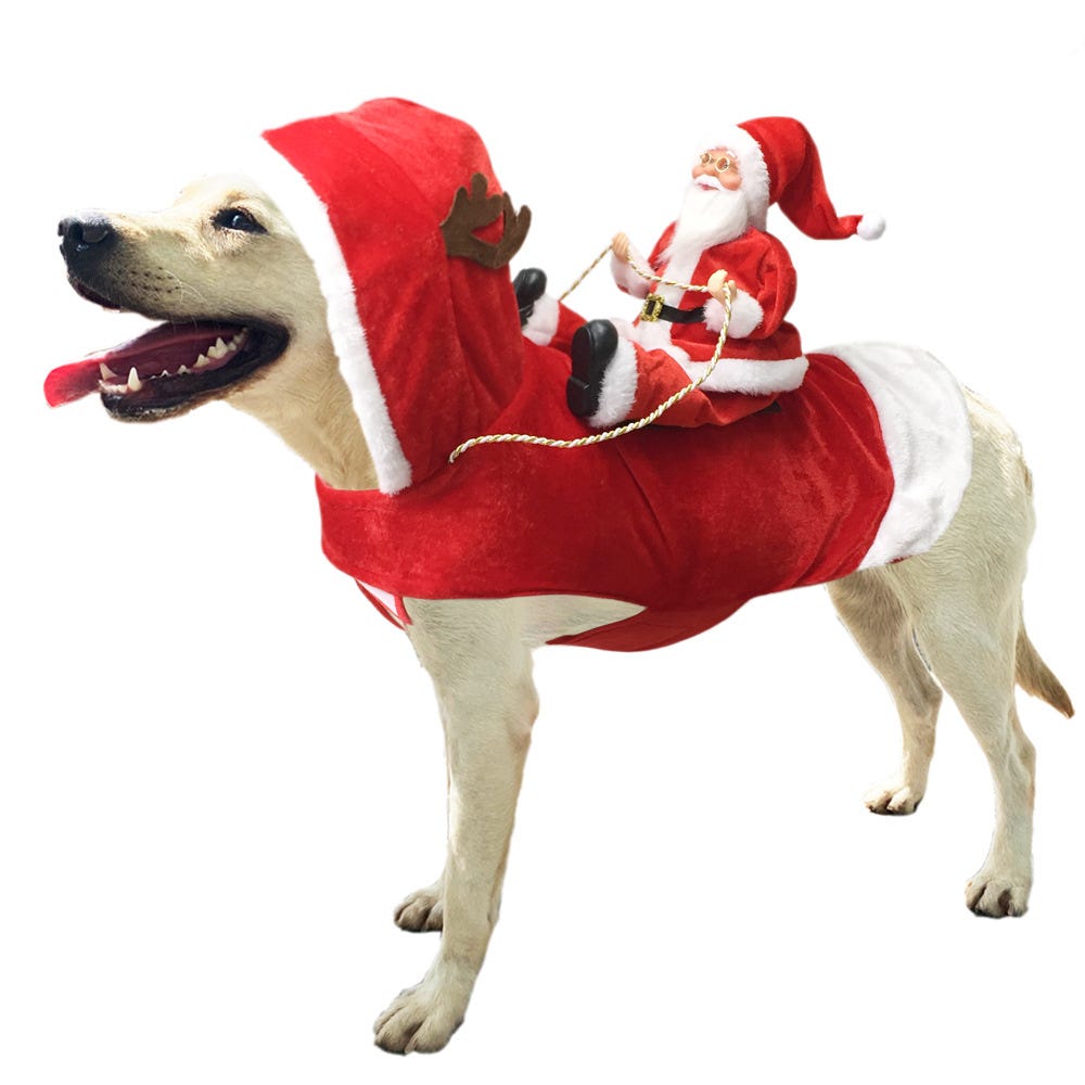 Costumes de Noël pour chien, costume de Noël pour chat avec le