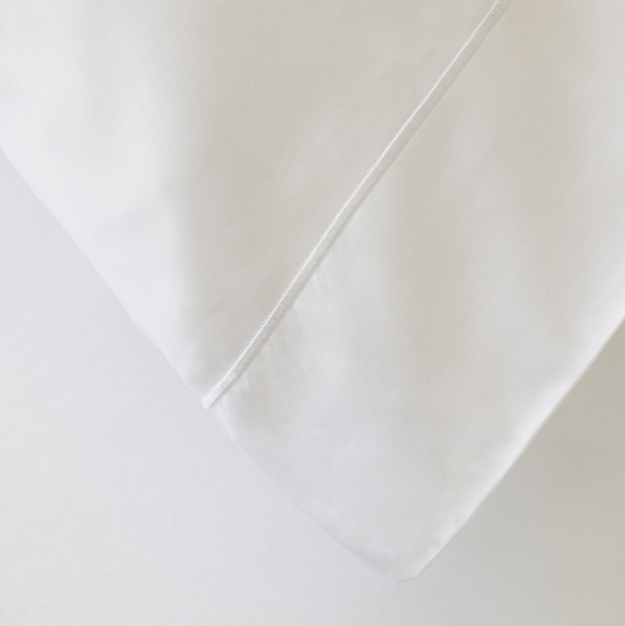 Funda de almofada Bordón INSPIRE algodão 400 fios branco 45 x 155 cm - 2