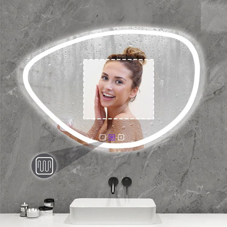MIROIR REA LED P11238 FOG GREY 70X100CM - 6