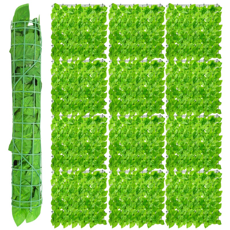Ogrodzenie zapewniające prywatność z liści 300 cm x 100 cm, okładzina ścienna, siatkowa zasłona zapewniająca prywatność, liście jabłoni