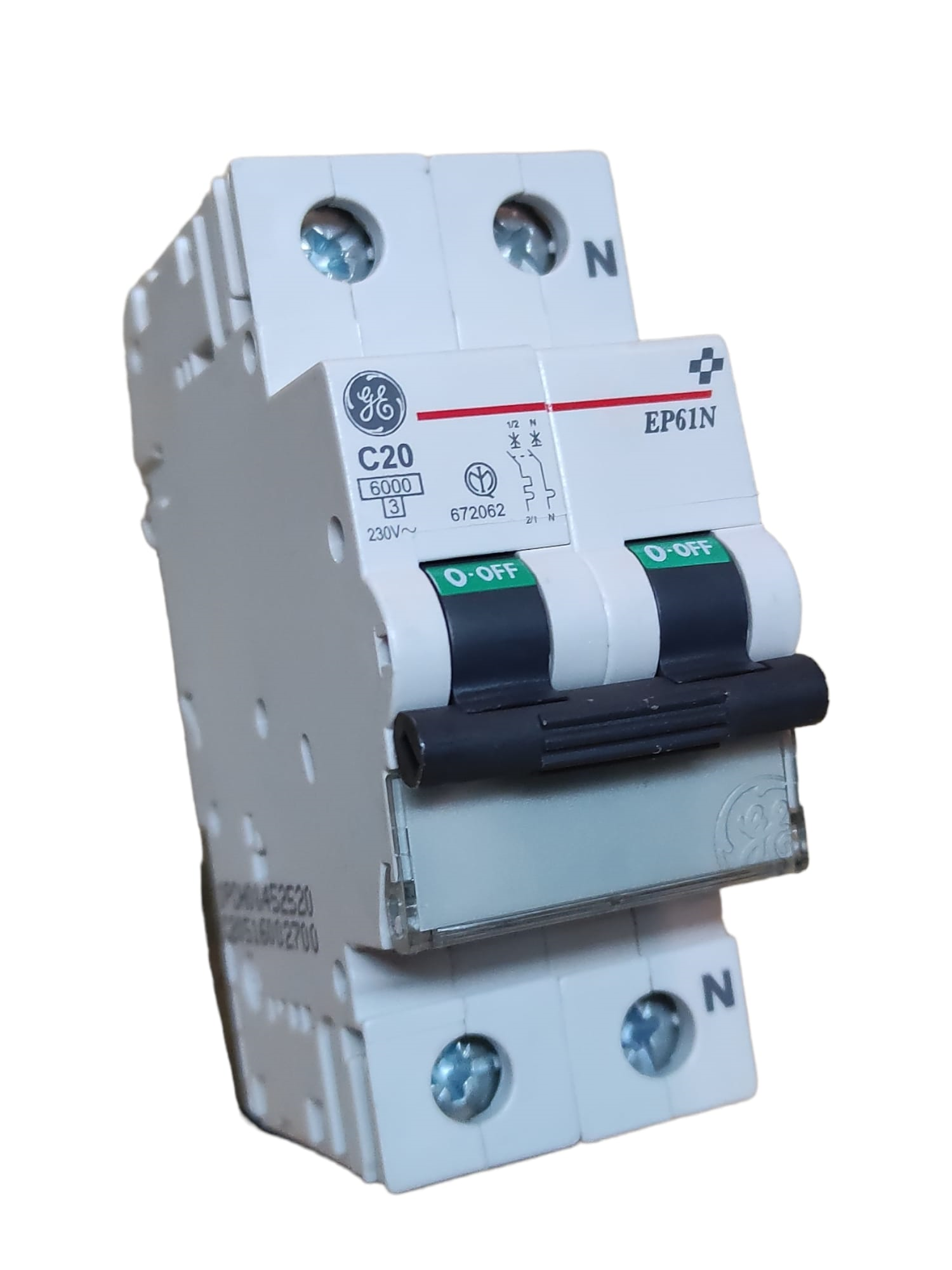 Ge power 690707 dg42 c20 interruttore automatico magnetotermico 2p 20a 4,5ka c 2m | Leroy Merlin Ge power 690707 dg42 c20 interruttore automatico magnetotermico 2p 20a 4,5ka c 2m | Leroy Merlin