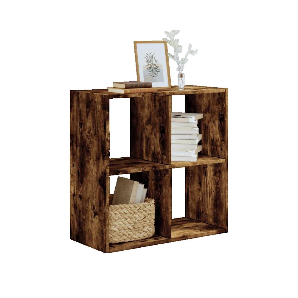Bibliothèque chêne fumé 68,5x32x68,5 cm bois d'ingénierie vidaXL - 3