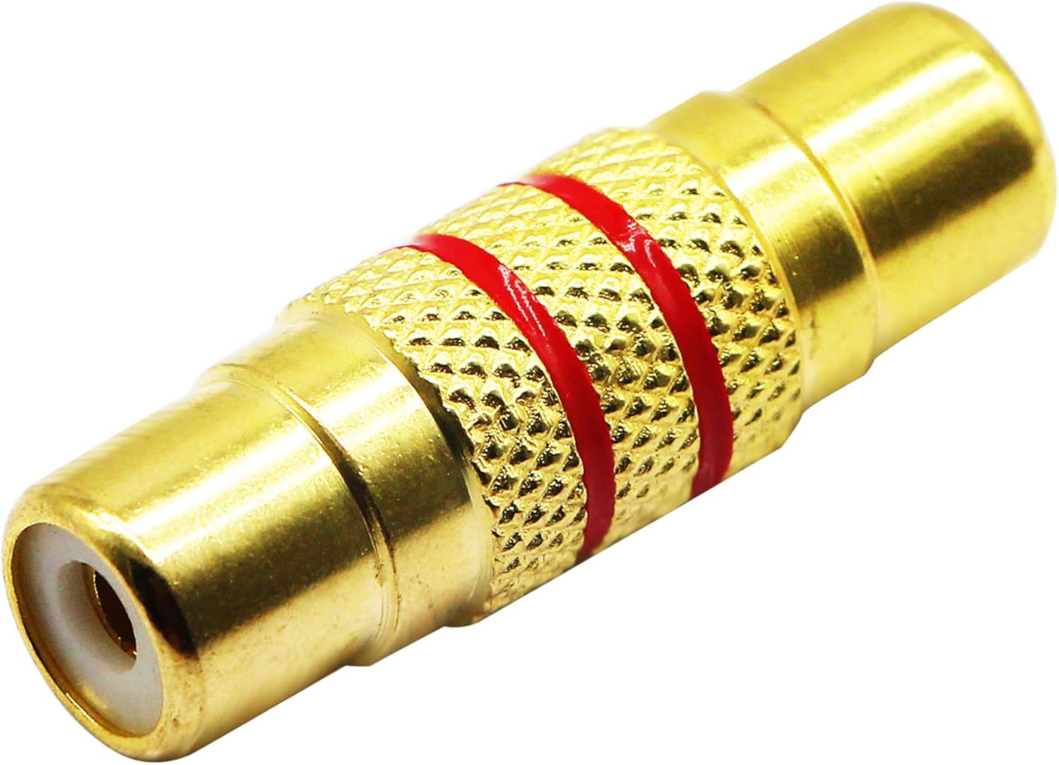 PNGKNYOCN RCA femmina a femmina accoppiatore placcato oro cavi audio video RCA adattatore