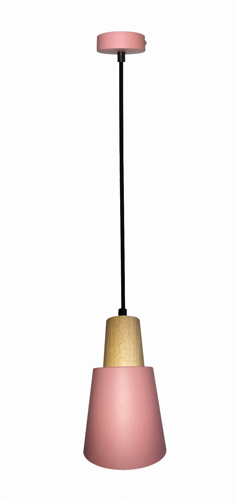 Lampa sufitowa wisząca Faro różowo-jasne drewno 1xE27x40W wym: 90 x 17 x 17 cm metal Candellux