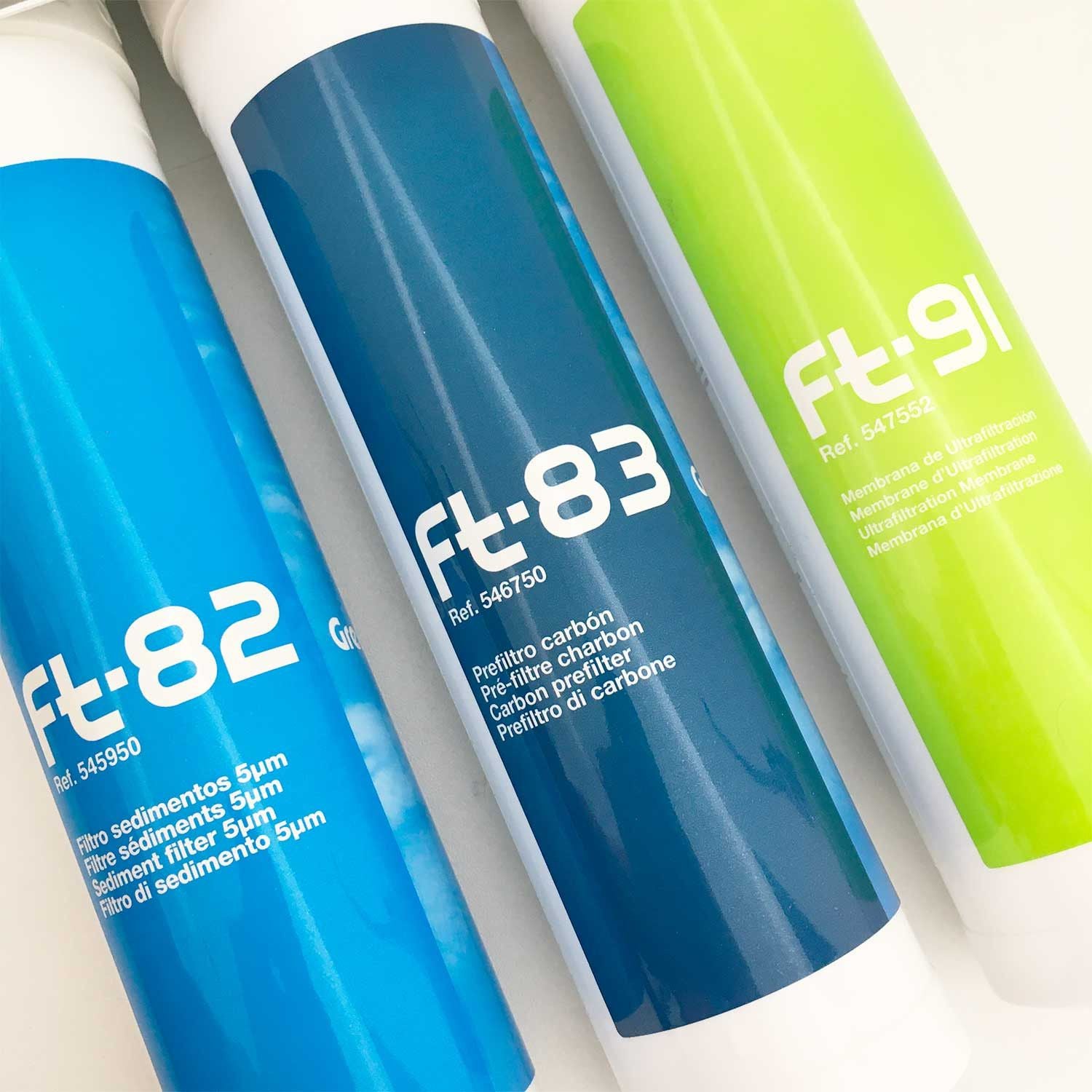 Lot De 3 Cartouches Filtrantes Pour Filtre Sous évier Trio Uf Ft82 - Ft83 Et Ft91 - 5