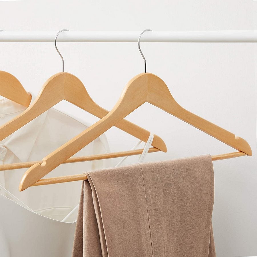 Set grucce appendiabiti 20 pz in legno colore naturale - 3