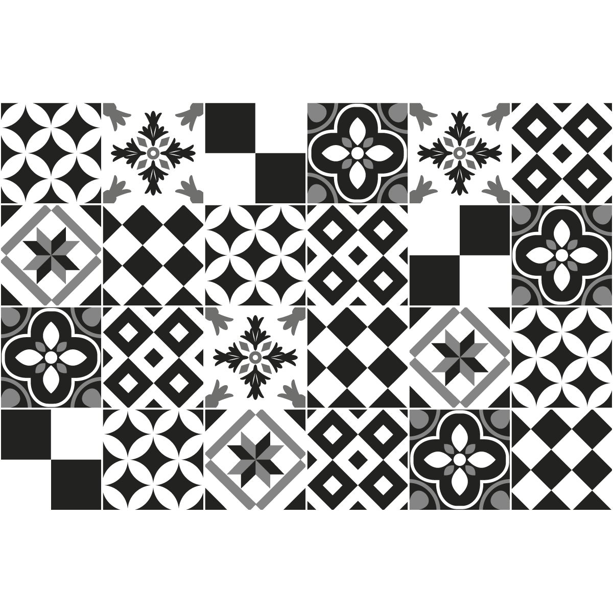 24 adesivi piastrelle azulejos yanga - Sticker adesivo - adesivi murali - 24stickers15x15cm - 2