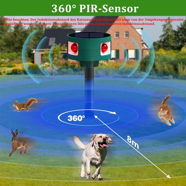 TONYSA Repulsif Chat Solaire, Répulsif Chat Ultrason Exterieur, 4 Modes Répulsif Ultrason Anti Rongeurs , IP55 Imperméable Repulsif Animaux pour Anti Chats Chiens Souris Ratons TONYSA Repulsif Chat Solaire, Répulsif Chat Ultrason Exterieur, 4 Modes Répulsif Ultrason Anti Rongeurs , IP55 Imperméable Repulsif Animaux pour Anti Chats Chiens Souris Ratons