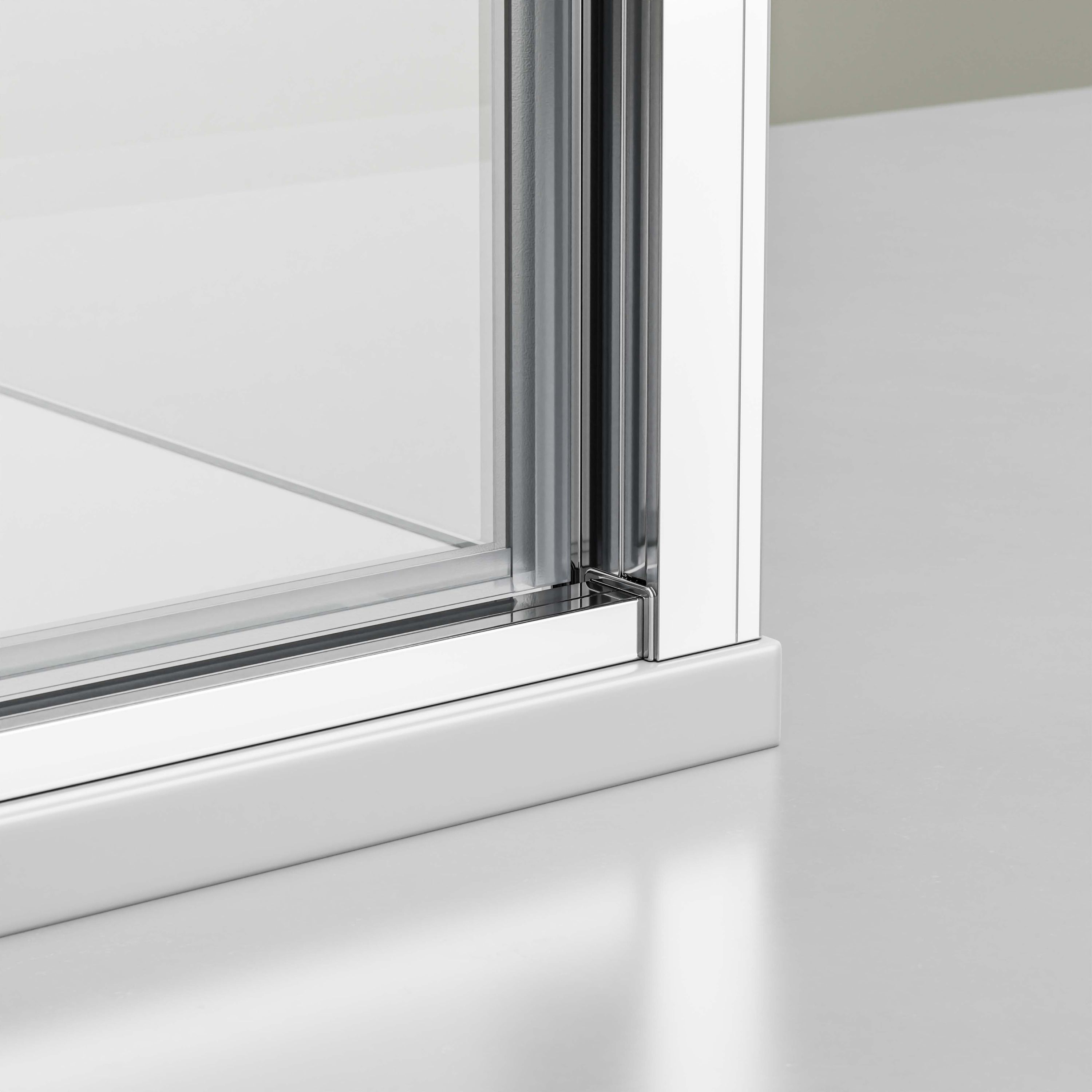 Bernstein Kabina prysznicowa narożna NT604 FLEX chrom szkło 6mm - 100x90cm - 3