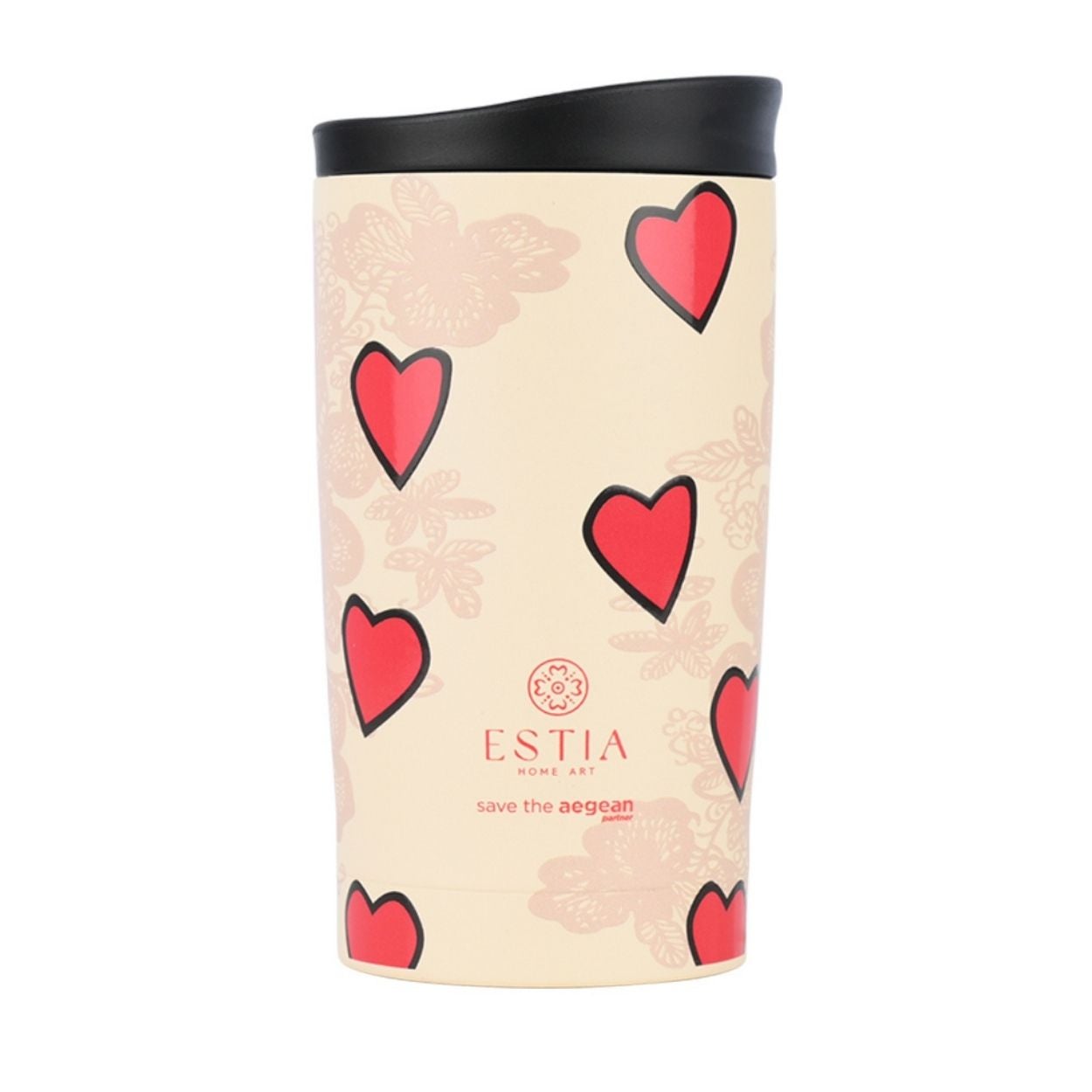 Kubek termiczny Tender Lace Estia stal nierdzewna kremowy 350 ml 1 szt.