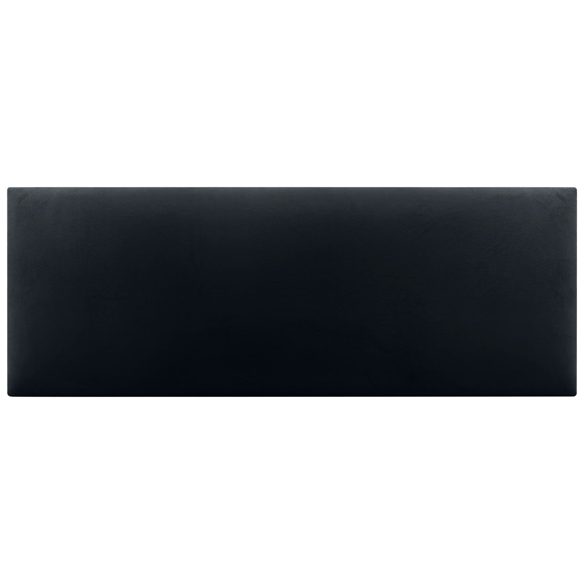 DHOME Testiera in Velluto Liscio Camera da letto Imbottita con Testiera Imbottita Moderna di Fascia Alta (Nero, 135x60cm) - 3