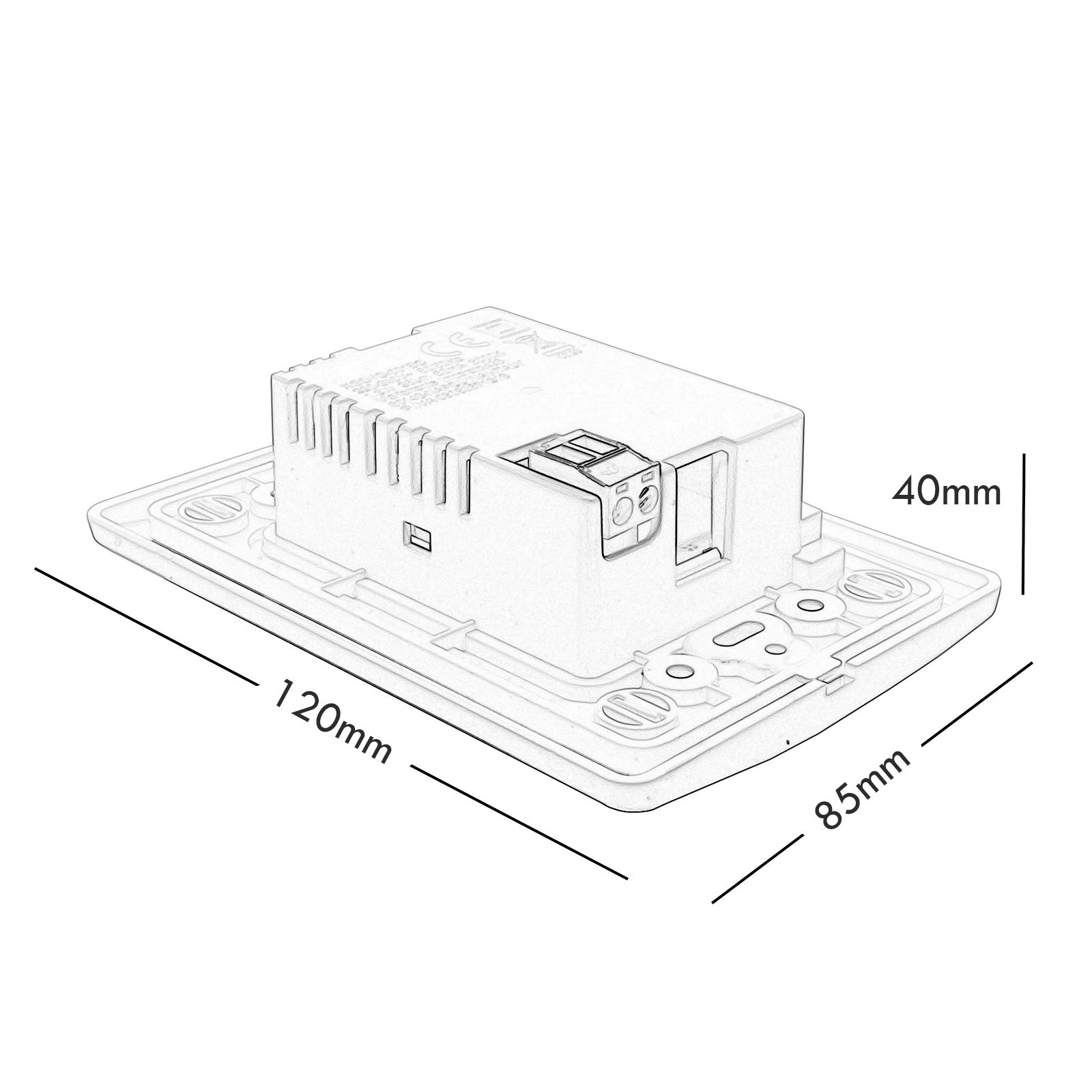 1.3W LED spot dans le mur encastré boîte 503 basse consommation détecteur de mouvement crépuscule lumières de sécurité 230V BLANC 6000K - 4