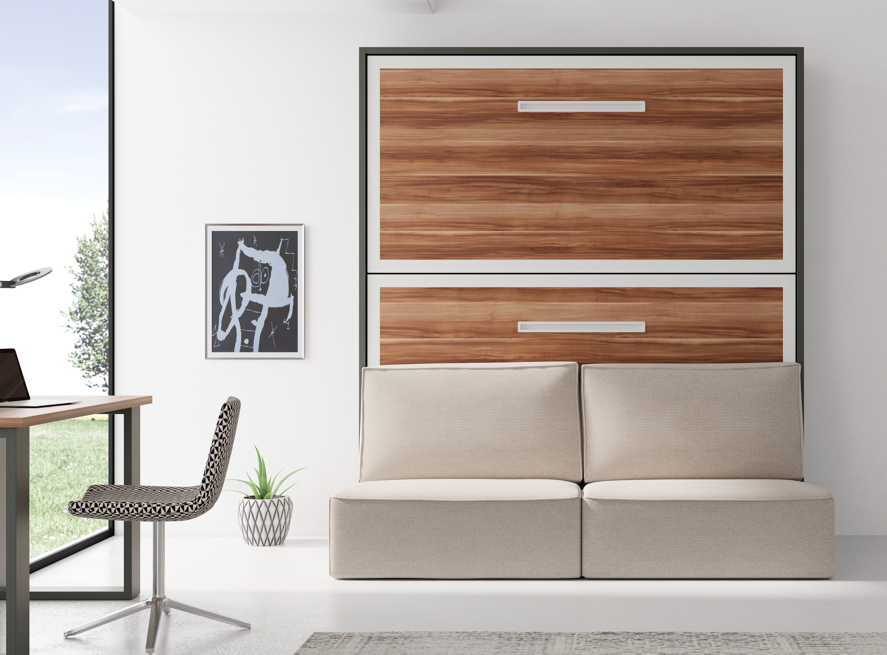 Lit Escamotable Avec Canapé Et Rangement