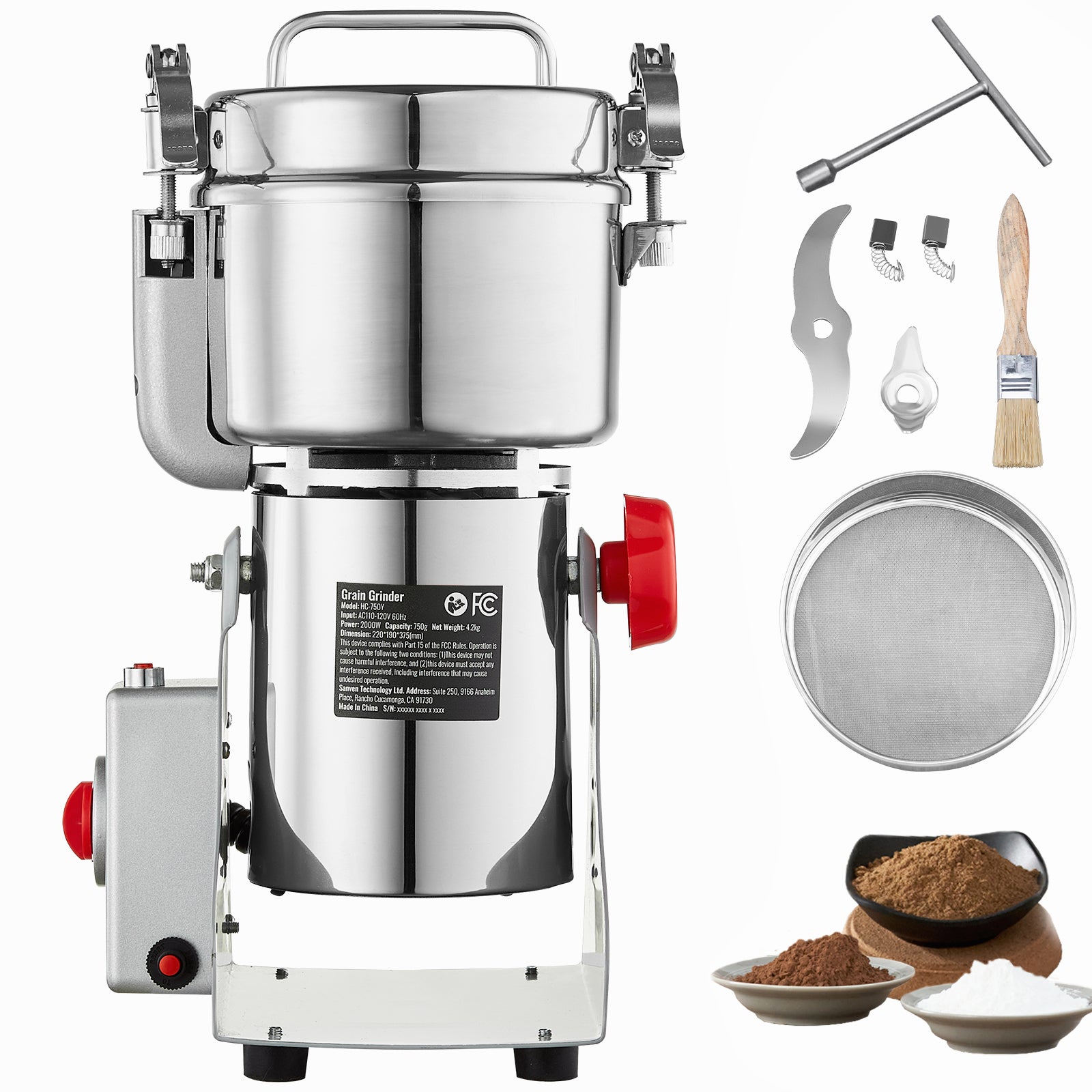 Test du Sunowl Grinder : broyeur électrique haute vitesse 150g
