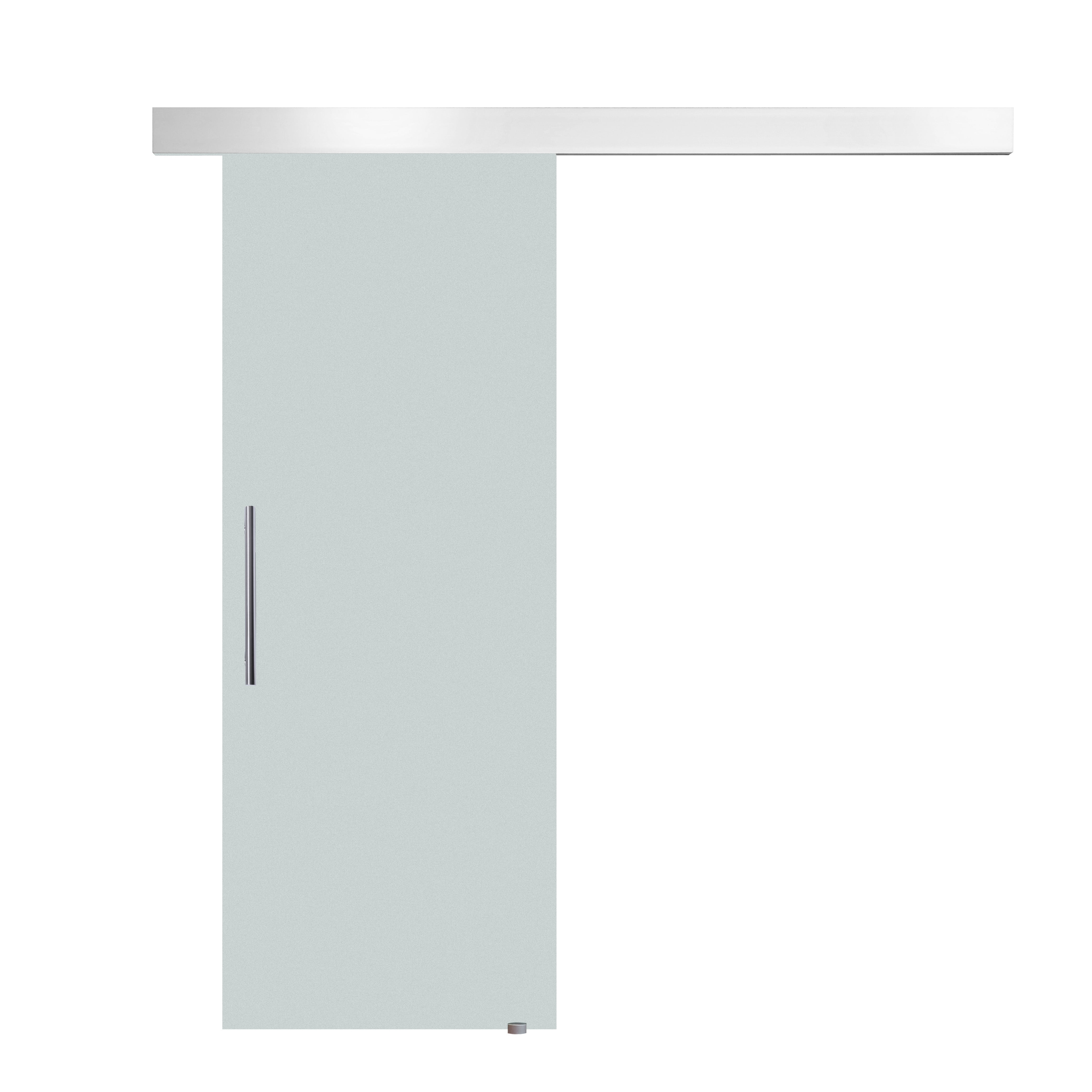 Homcom  Puerta Corredera Transparente 205X90 Cm Vidrio Y Aluminio Aluminio, Leroy Merlin