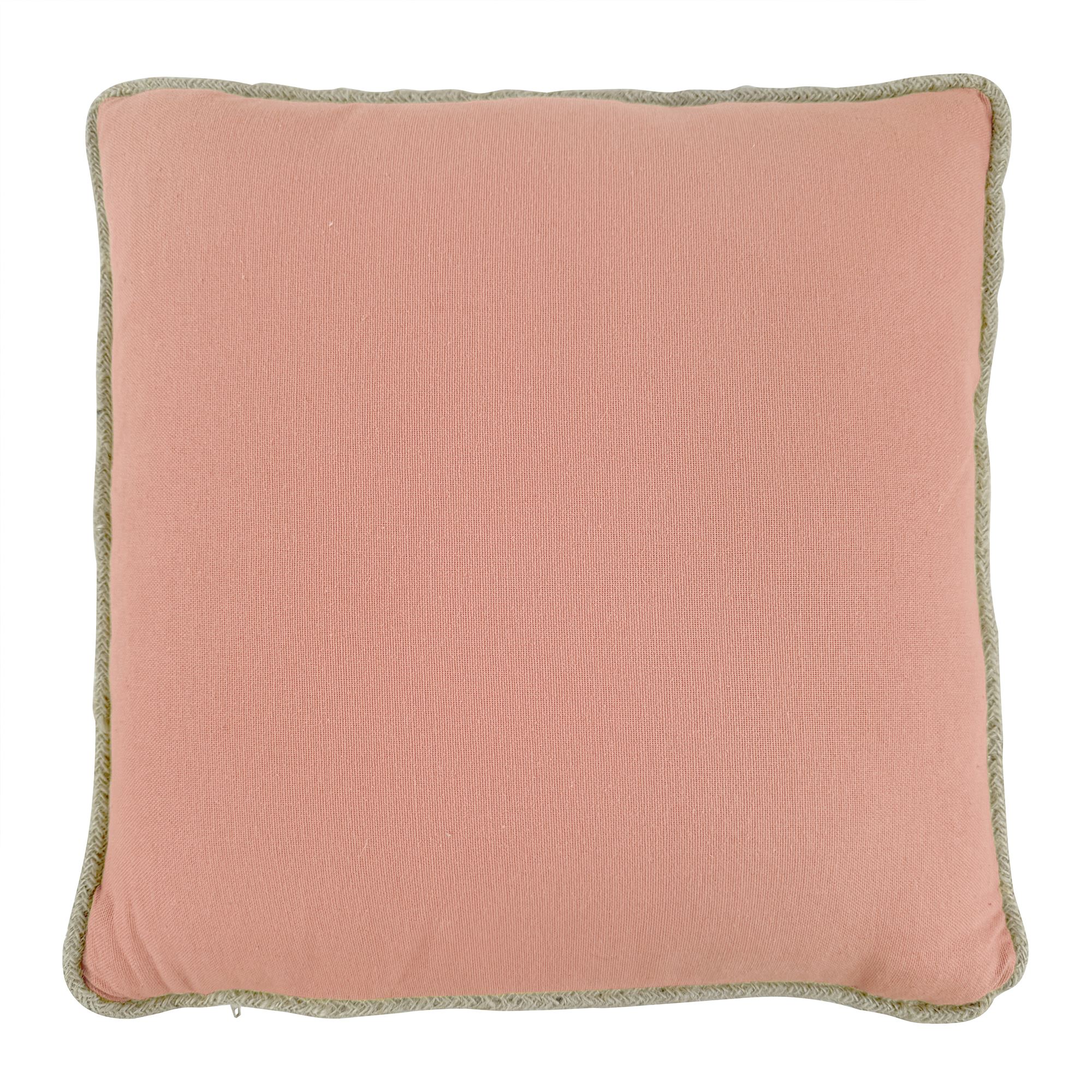 COUSSIN COTON RECYCLE PIPING JUTE CAMEO ROSE 30X50 - 3