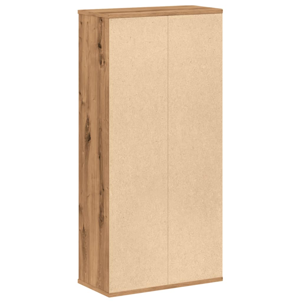 Bibliothèque pour Séjour en Bois Marron H. 25 x l. 50 x P. 25 cm - 6