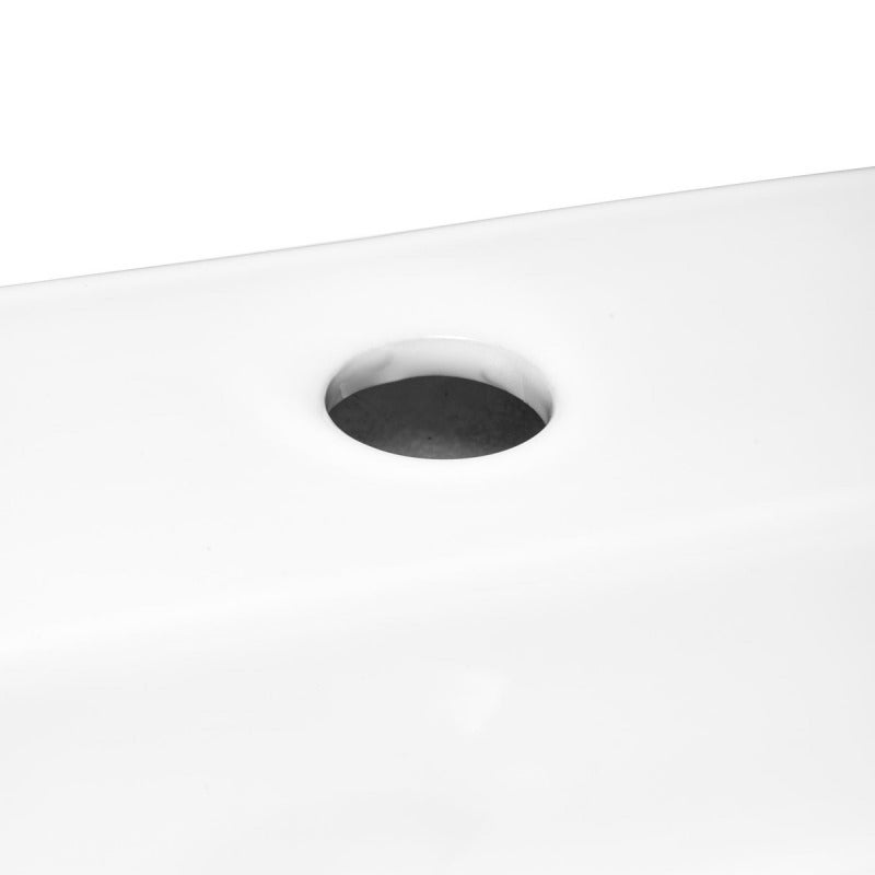 Swiss Aqua Technologies Brevis Lavabo sospeso con foro per rubinetto, 50x38,5x12cm (SATBRE5038R) - 4