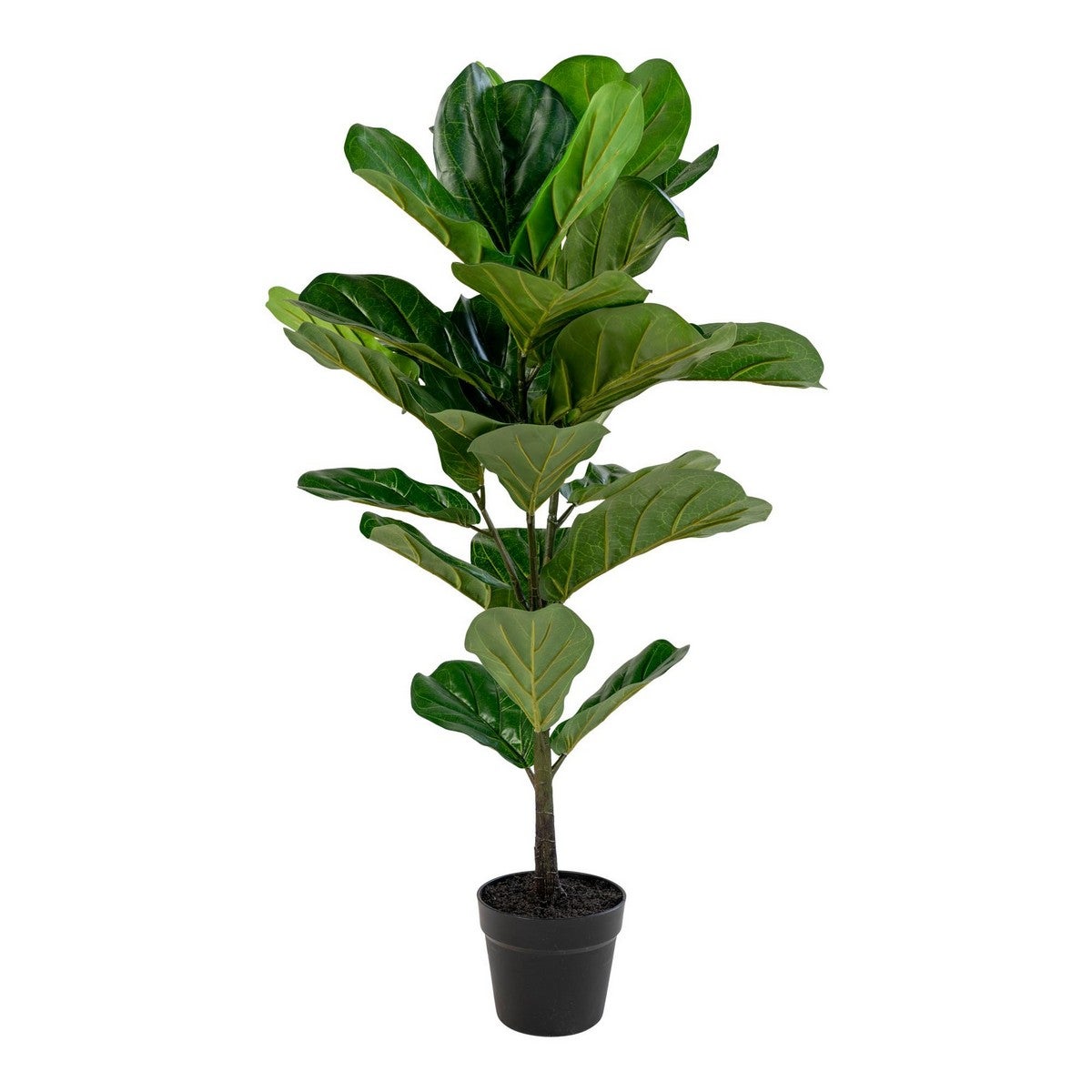 Sztuczna Roślina Ficus Lyrata, Polietylen, Zielony, Seven Design