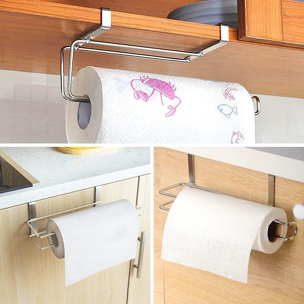 Uchwyt na ręczniki papierowe Uchwyt na papier toaletowy Uchwyt na ręczniki papierowe do kuchni Uchwyt ścienny na ręczniki ze stali - 6