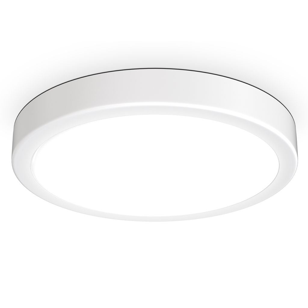 Plafonnier LED Rond 18W Blanc Neutre 4000K, 2000 Lumens - 28cm, Pour Cuisine Ou Couloir
