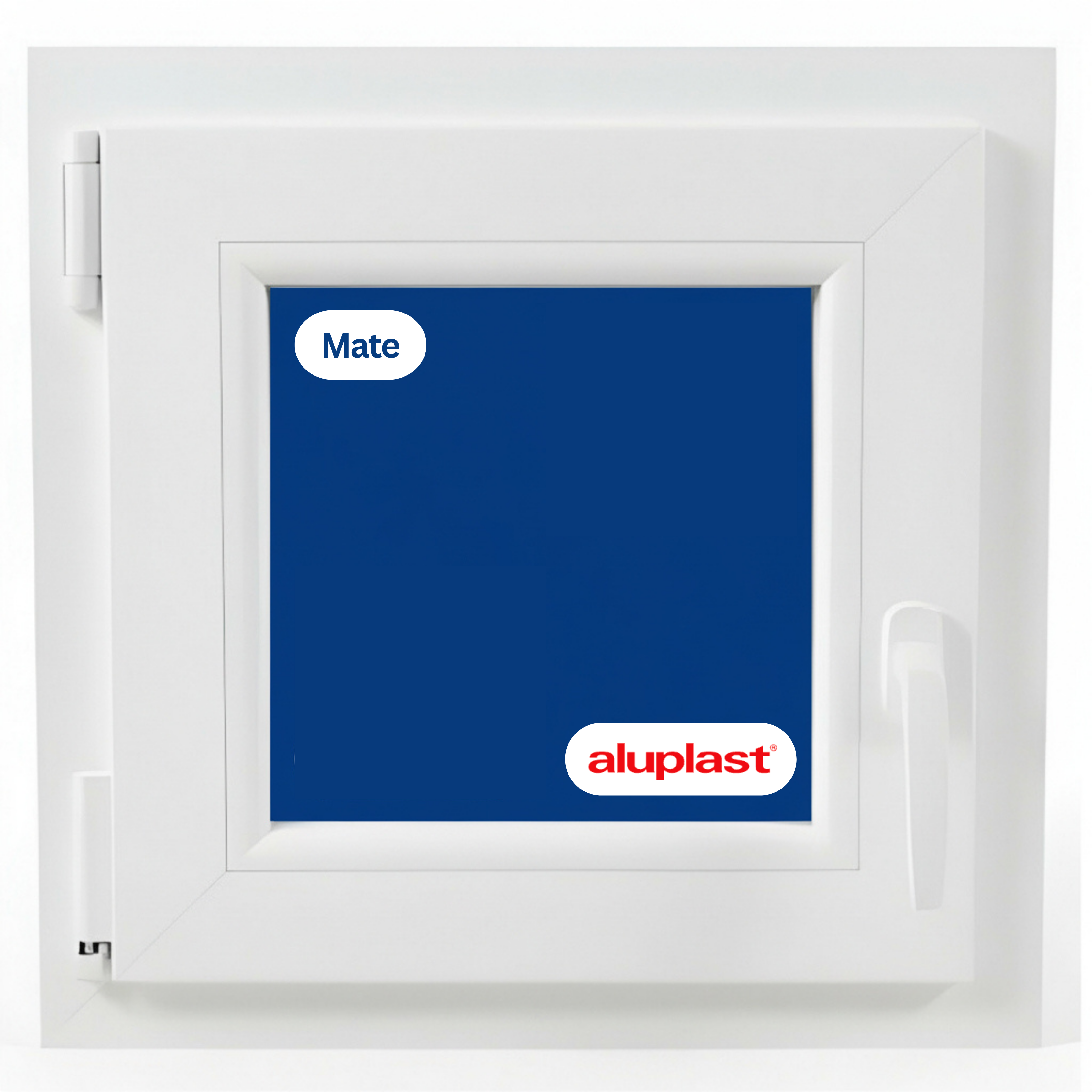 Fenêtre PVC renforcé 50×50 cm blanche oscillobattante gauche Verre — free download