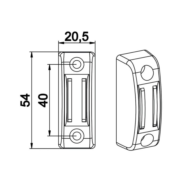 Bloqueur magnétique mural pour manivelle de volet roulant - 2