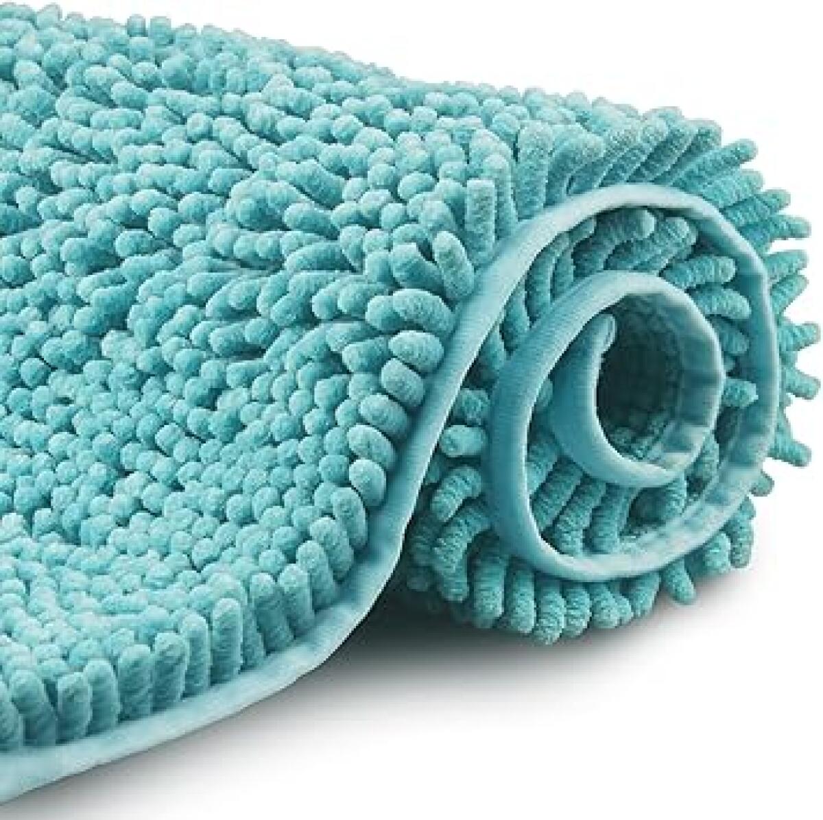 Mata łazienkowa antypoślizgowa z mikrofibry shaggy szenilowej, 35 x 60 cm, nadaje się do prania w pralce, miękka i chłonna, idealna do kąpieli, pod p