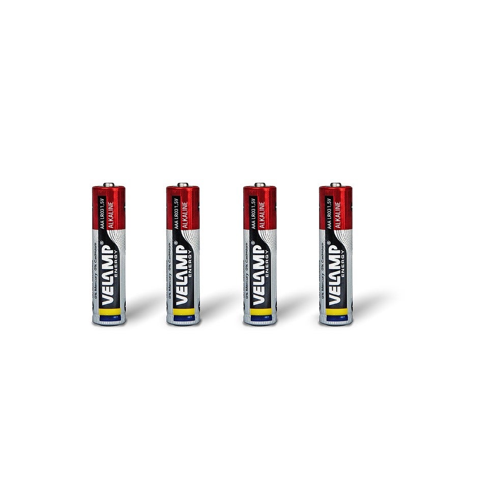 Pile alcaline mini stylet LR03 AAA, 1,5V - Blister de 4 - 3