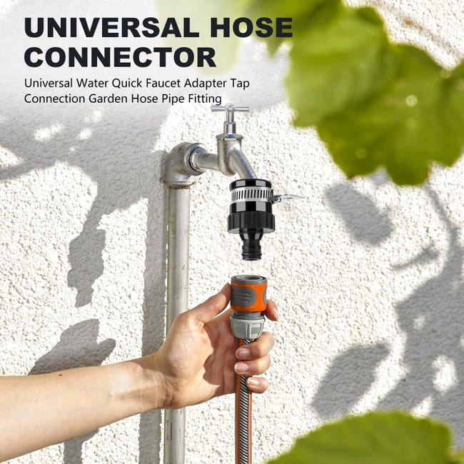 4 connettori universali per rubinetto, per miscelatore, adattatore per tubo flessibile Gardena, adattatore per rubinetto, attacco rapido per tubo da giardino 4 connettori universali per rubinetto, per miscelatore, adattatore per tubo flessibile Gardena, adattatore per rubinetto, attacco rapido per tubo da giardino