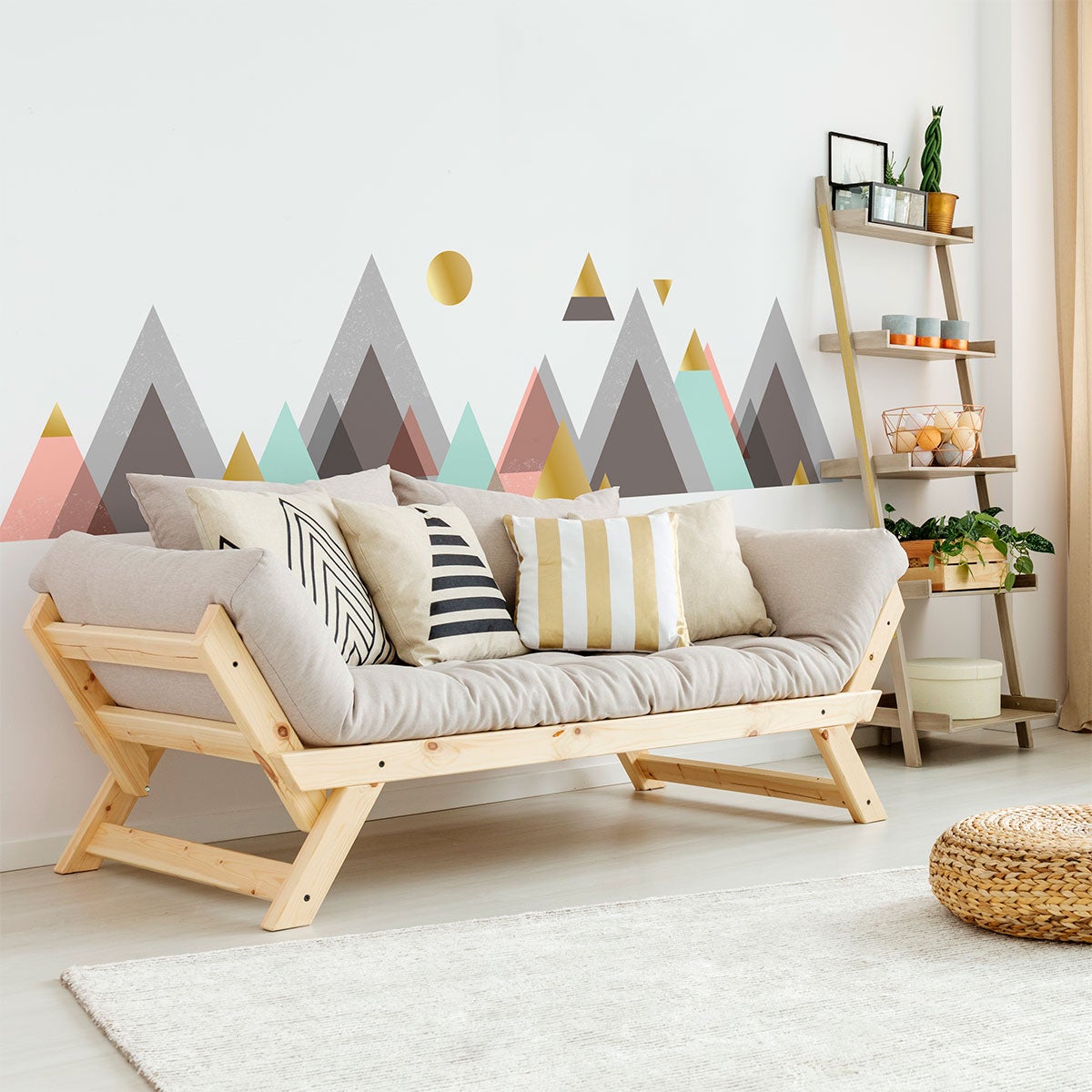 Adesivo montagna scandinavo cordoba - Sticker adesivo - adesivi murali - 40x60cm - 5