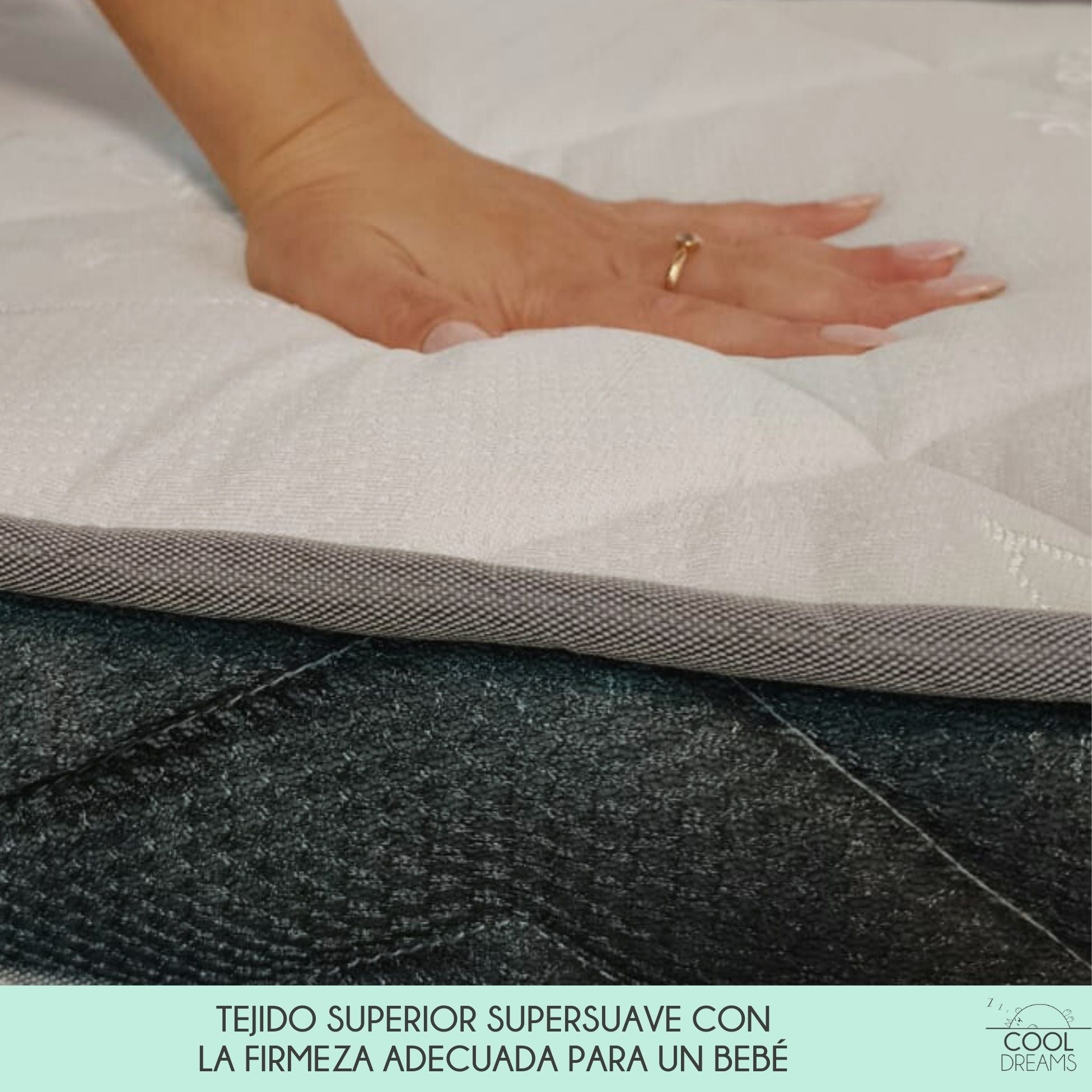 Colchão de berço Morfeo HR para berços de 120x60 com certificação Oeko-Tex® e CertiPUR®. - 5