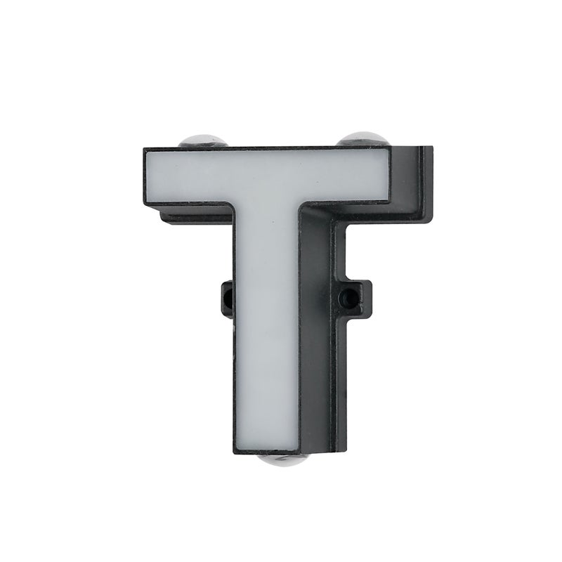 Litera T, aluminiowa lampa ścienna z napisem 220 V 13 * 5,5 cm