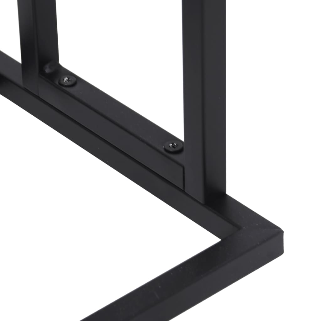 Porta asciugamani da terra 78,5 cm acciaio zincato nero 02_0001652 - 5