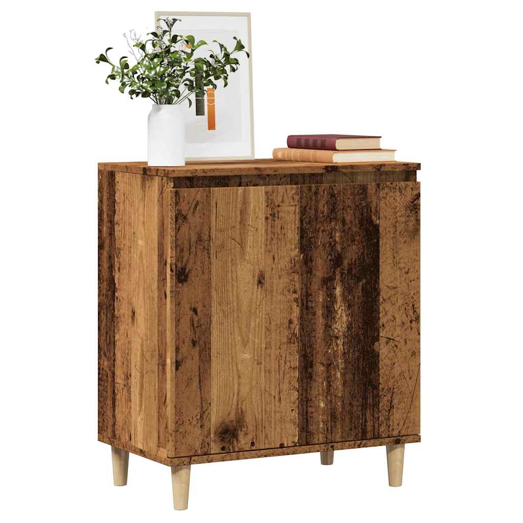VidaXL Credenza In Legno Antico 100x36x60 Cm – Mobile Con Ante In Truciolato E Piedini Metallo – Per Soggiorno O Cucina