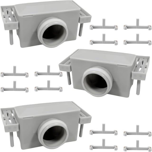 Set Ricambio Per Sifone A Campana 2 Volumi | Per Elemento WC A Parete Bernstein G3004A | Valvola E Leva - 2