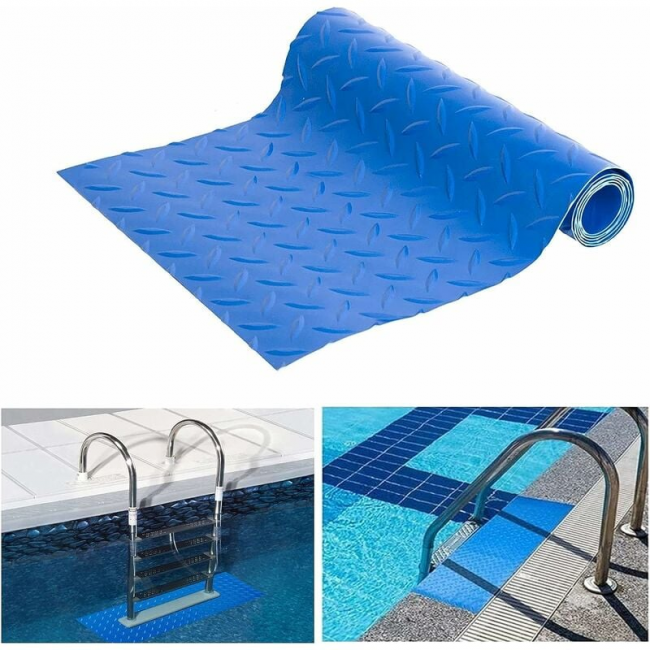 Mata drabinkowa do basenu 23×90 cm Mata drabinkowa z teksturą antypoślizgową Mata schodowa do basenu Mata antypoślizgowa do basenu Mata podłogowa do