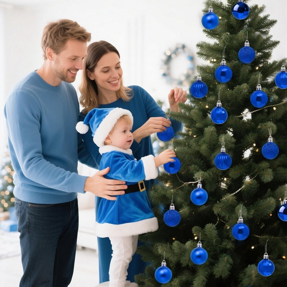 Conjunto de 36 enfeites para árvores de Natal, Conjunto de bolas de Natal, Pingentes para árvores de Natal, Presente de Natal, Decorações de Natal - 2