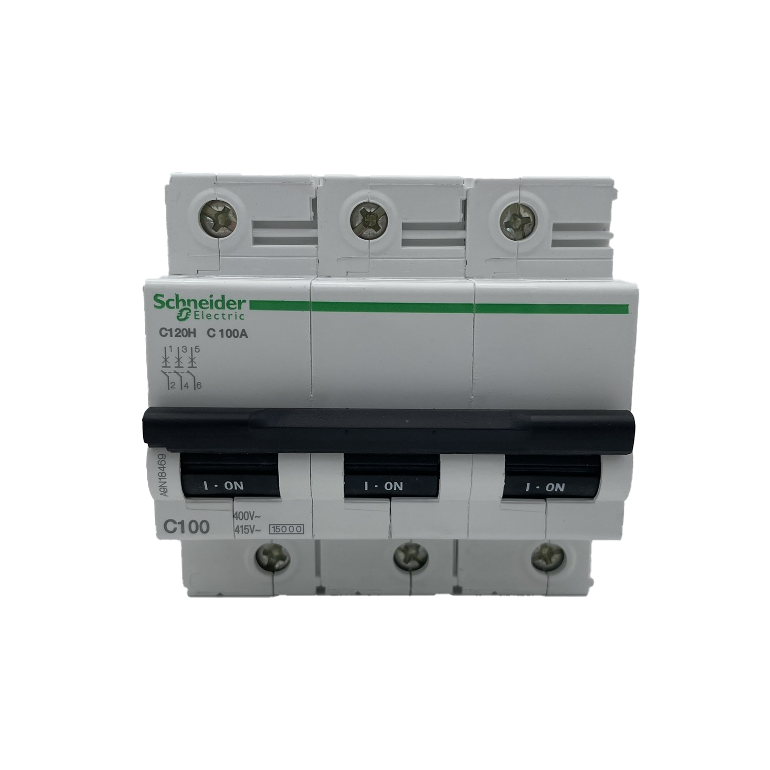 Disjoncteur 100 A - C120H - 3P - Courbe C - 15 kA - 2