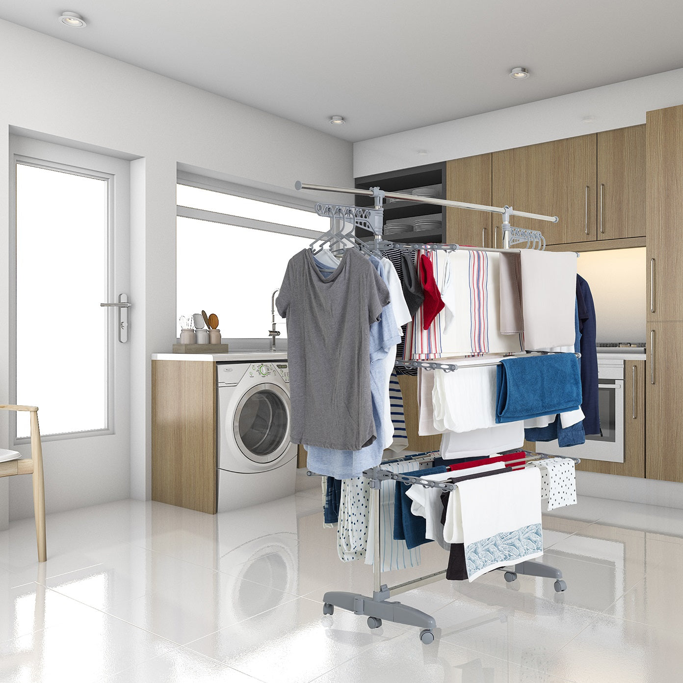 Séchoir à linge avec accessoires EXTRA 27M 4 niveaux - 7