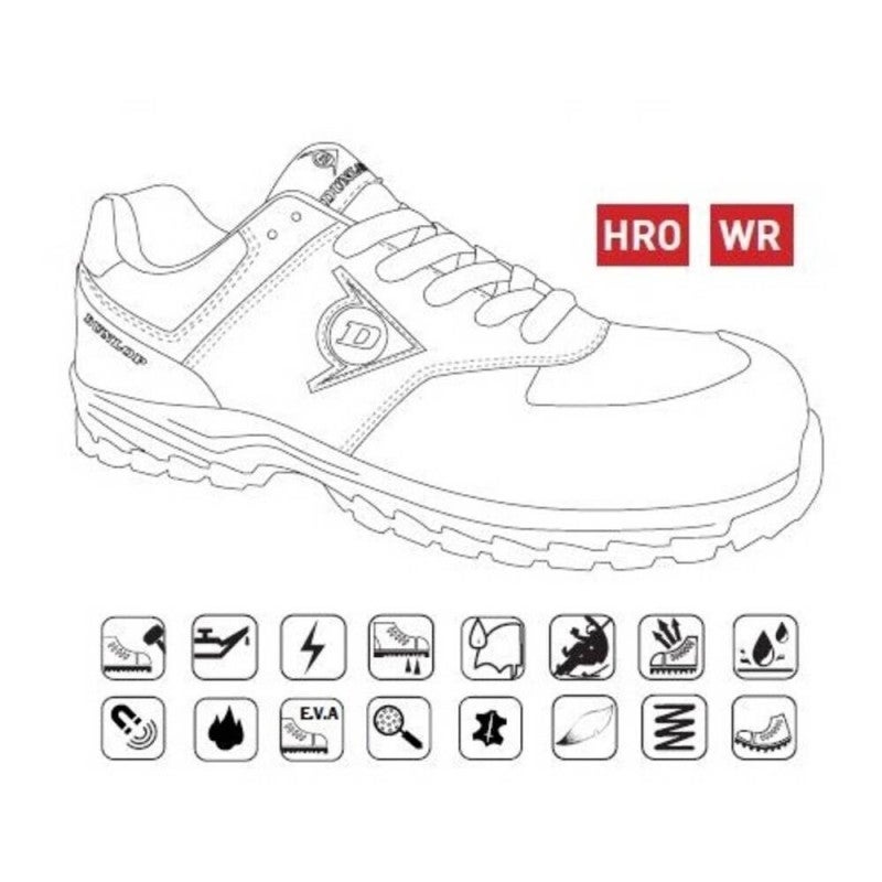 DUNLOP FLYING ARROW, Calzado de Seguridad | Piel de Ante y Mesh ...