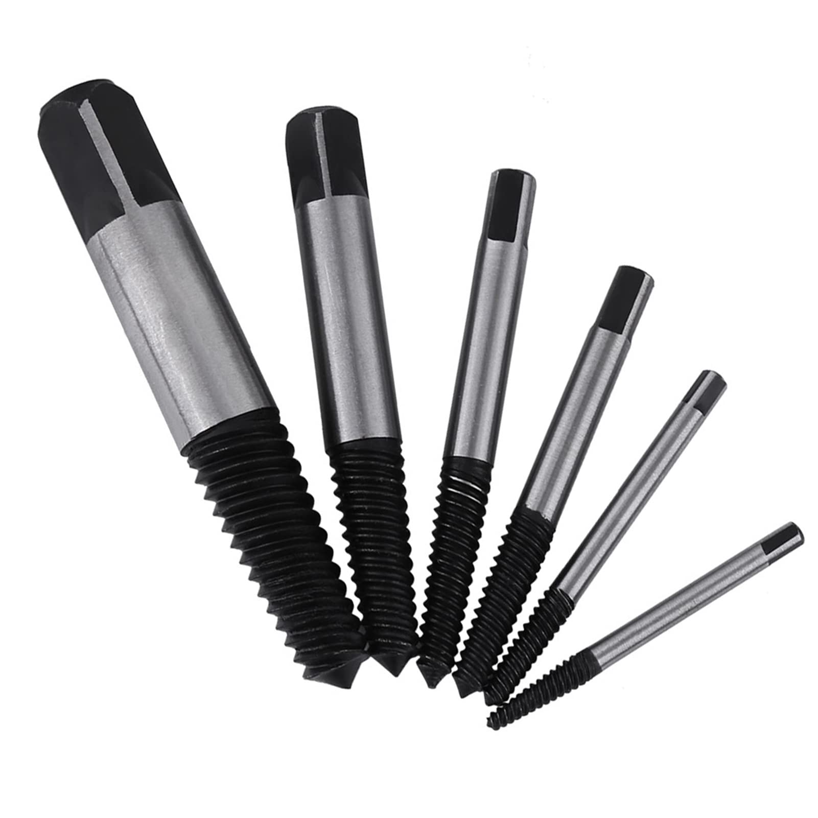 Kit De 6 Extracteurs De Vis Endommagées Flintronic – Pour Vis Cassées, Rouillées, Dénudées – M4 à M25