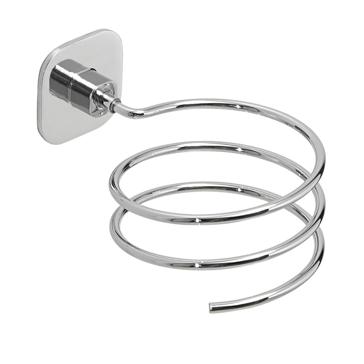 Porta Asciugacapelli In Acciaio Inox - Supporto Da Parete Per Bagno, Design Spazzolato - Foto 4