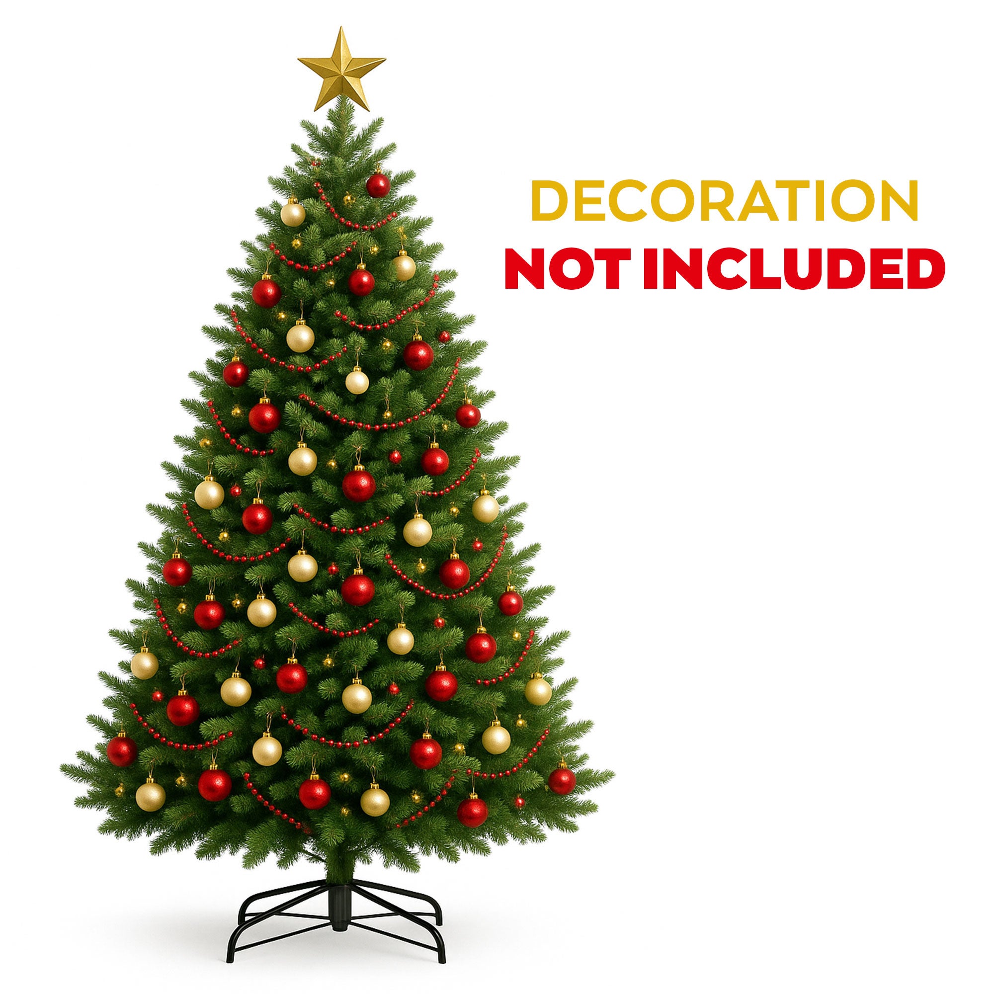 Amstel - Árvore de Natal Tradicional em PE e PVC Ø152x240H, 2530 Pontas ...