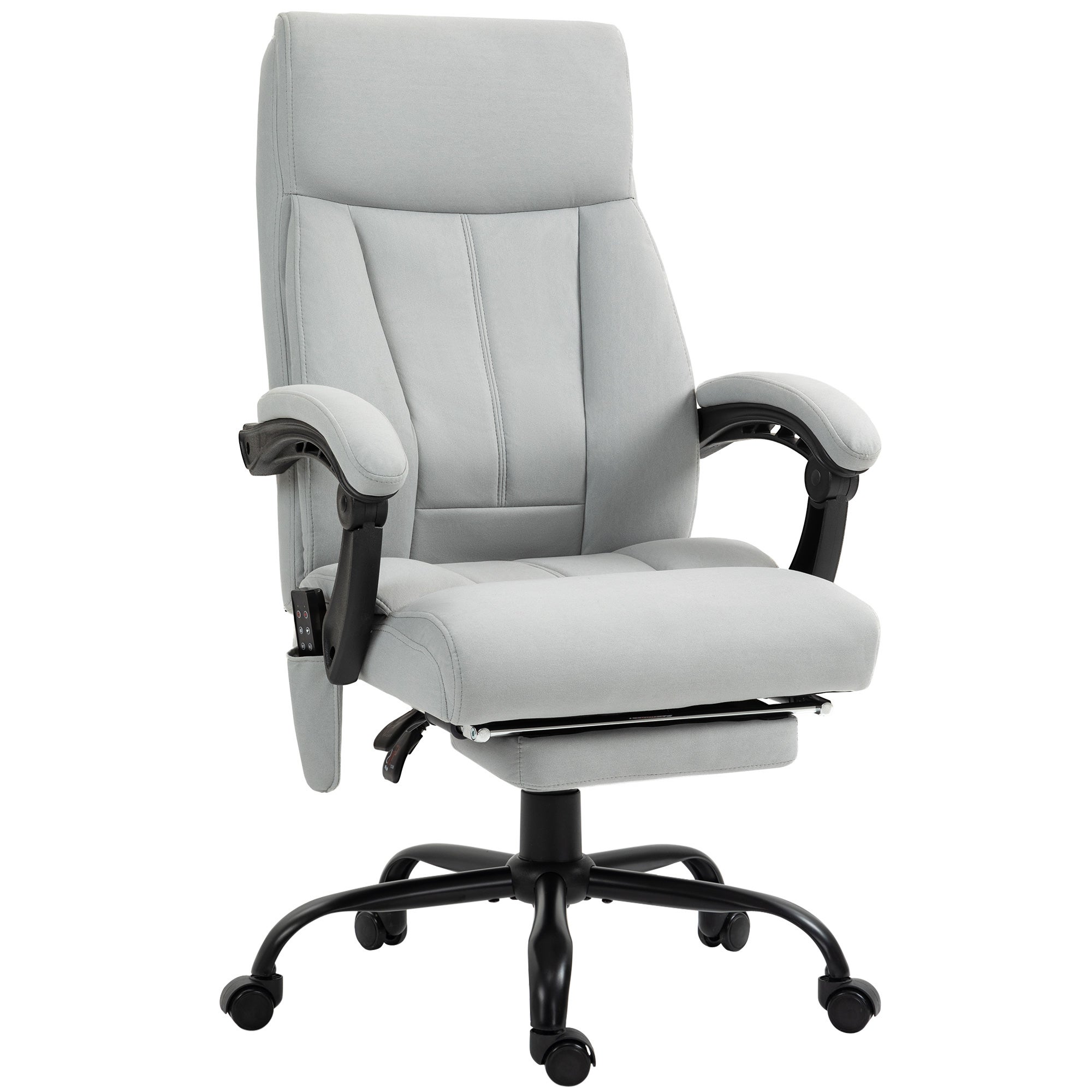 Chaise Bureau Ergonomique SEEDWAVE Avec Repose-Pieds & Inclinaison 155° – Fauteuil Confortable Dossier Haut Rembourré, Rotation 360°, Charge 150 Kg – Idéal Travail, Gaming & Détente