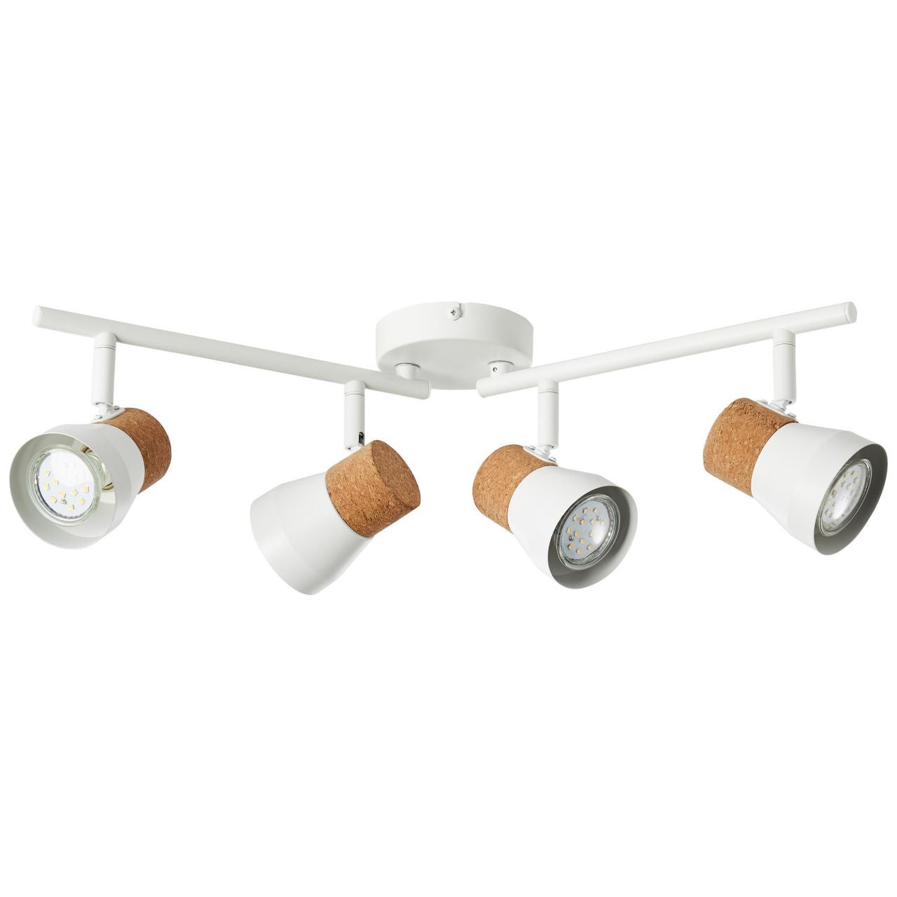 Brilliant Jamil LED lampa sufitowa 48cm biały/czarny, metal/plastik, 1x 30W zintegrowana dioda LED, (strumień świetlny: 2900lm, barwa światła: 3000-65 - 4