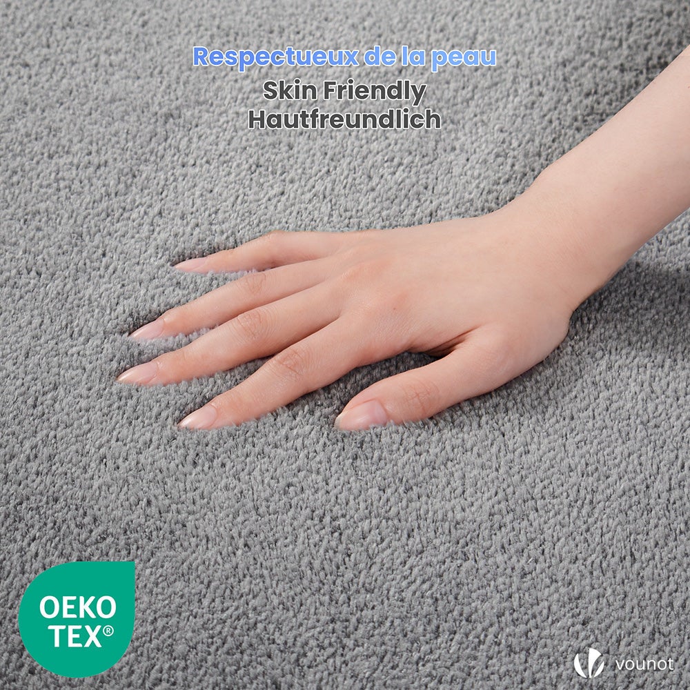 VOUNOT® Alfombra Moderna para Salón 200x300 cm, Gris - 4