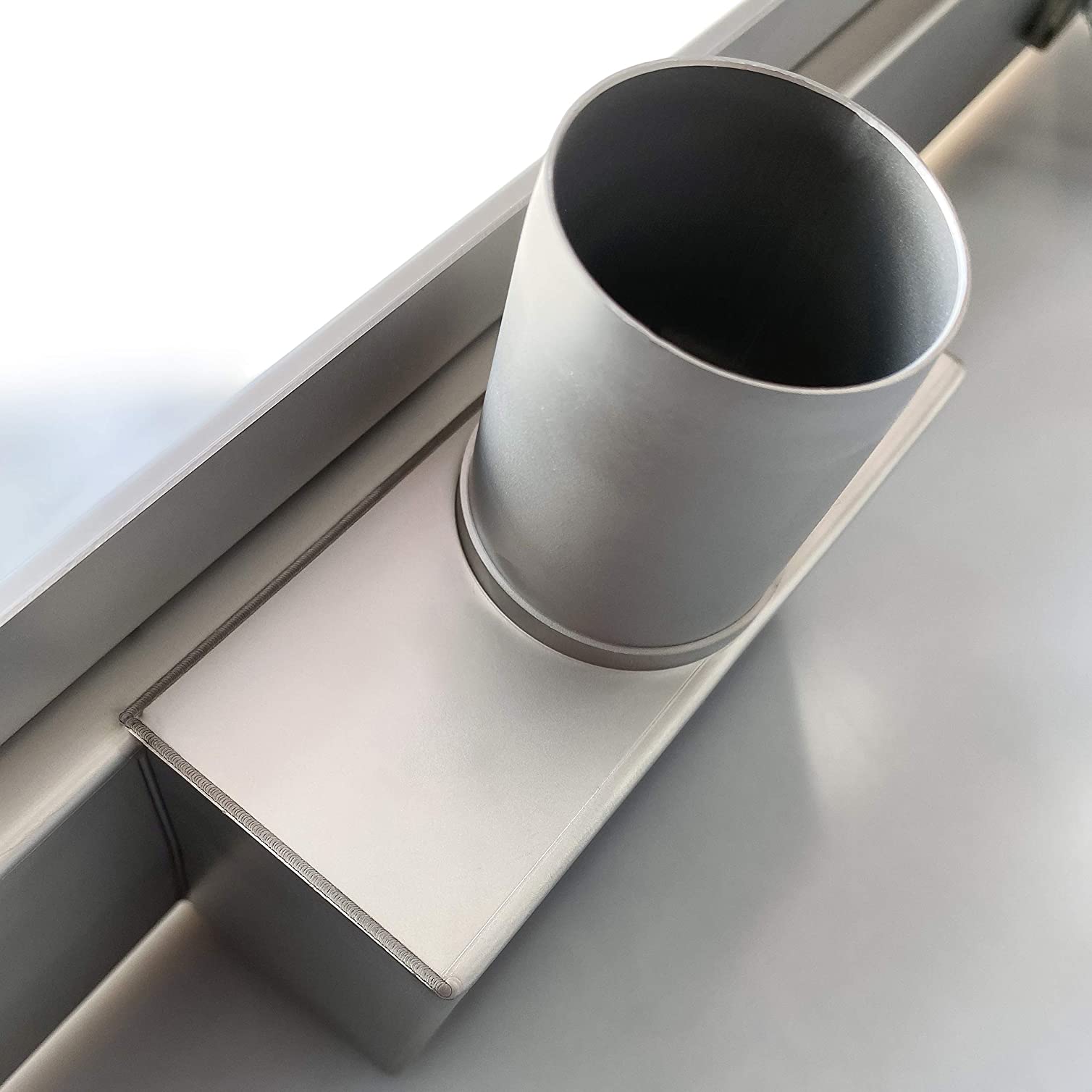 NC Caniveau Douche Italienne, Bulles Caniveau Douche 60 Cm, Acier Inoxydable Anti-Corrosion Et Anti-Rouille, Poli, Silver