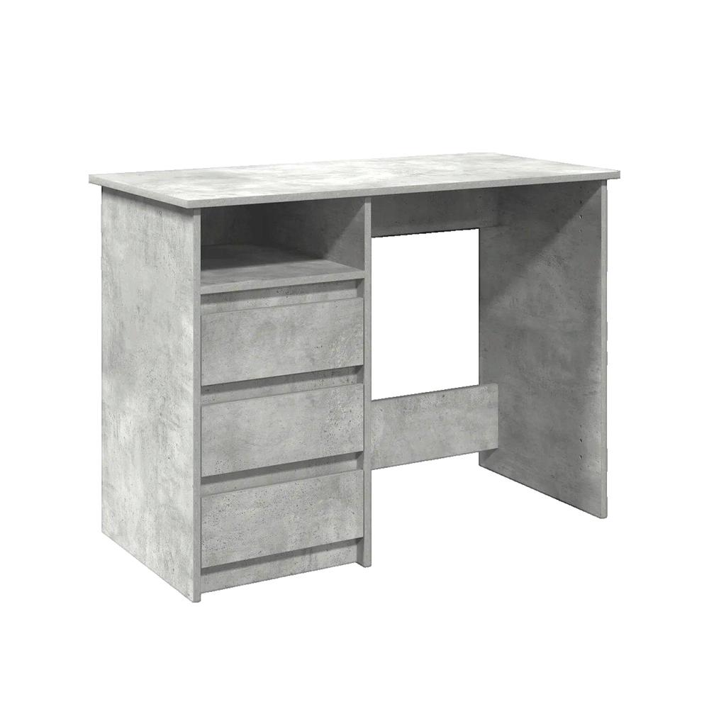 Biurko vidaXL 102x50x75 cm drewno inżynieryjne szary beton