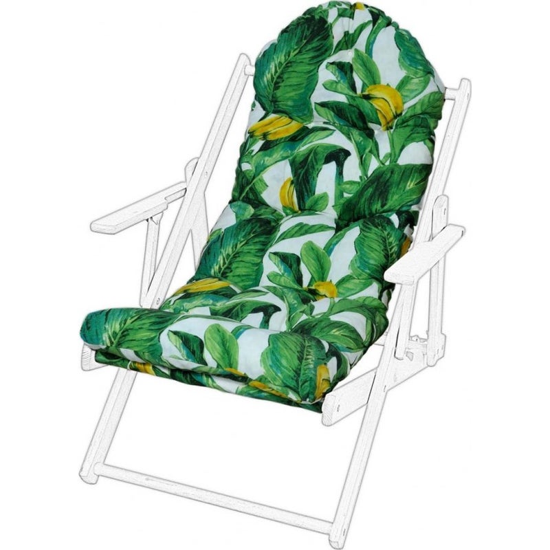 Poduszka na leżak drewniany AMPO zielony żółty 1 szt.